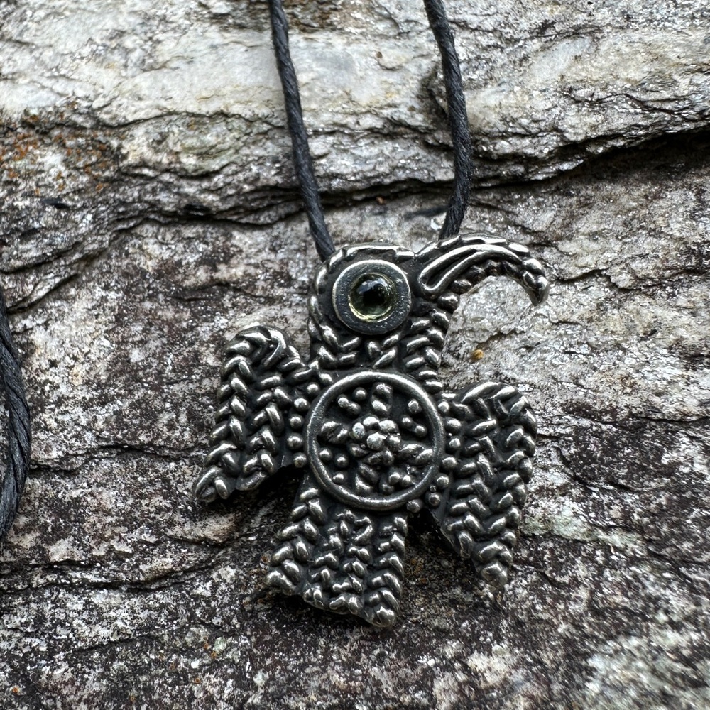 Raven Pendant Necklace